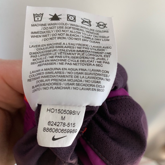 Nike Tempo Running Short Built in Liner Purple - Picture 7 of 7